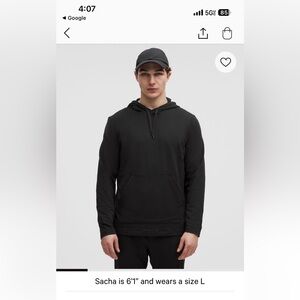 lululemon athletica Men's Classic Black Hoodie